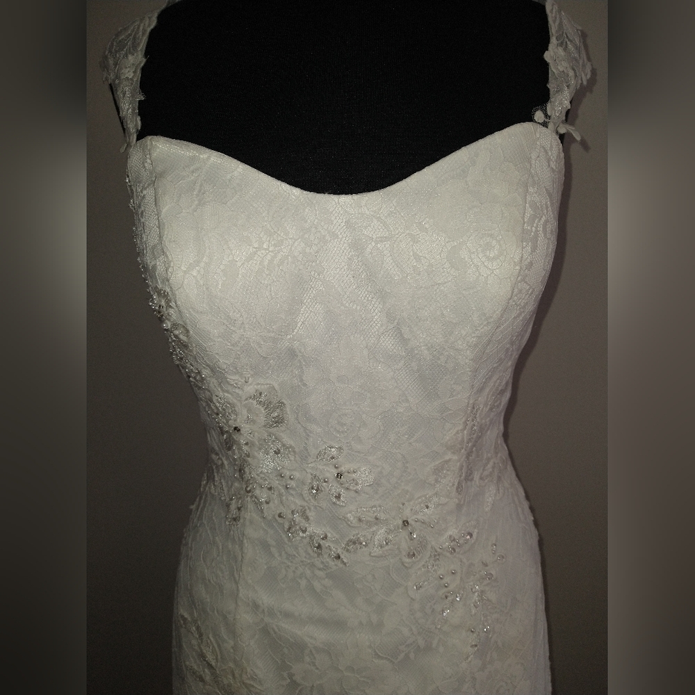 Mary's White Long Wedding Dress